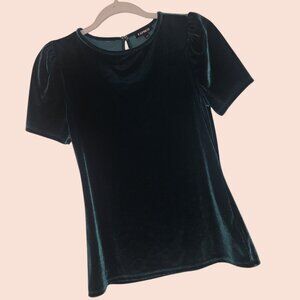 Express Green Velvet Shirt